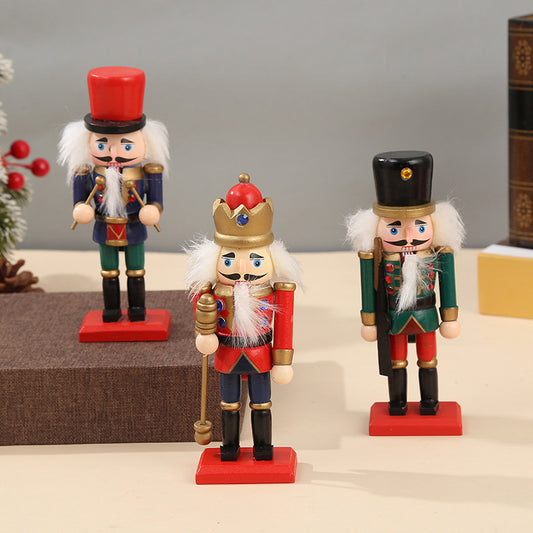 Wooden Nutcracker Puppet Soldier Ornaments
