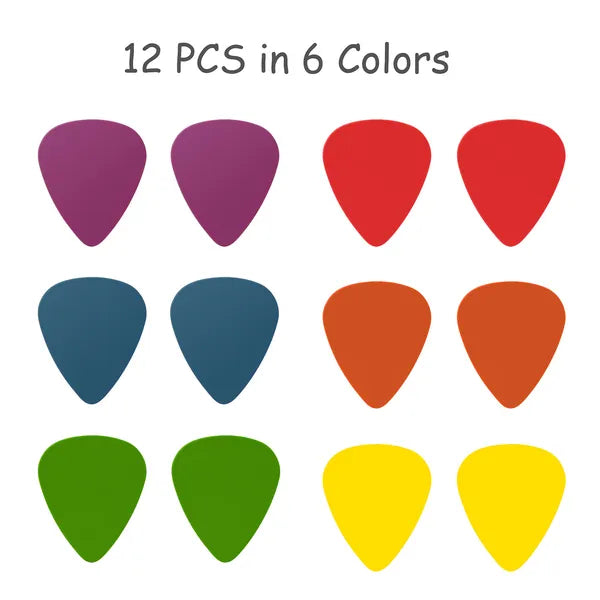 Standard Acoustic Electric Plectrums Guitar Picks 12-Pack - view 4