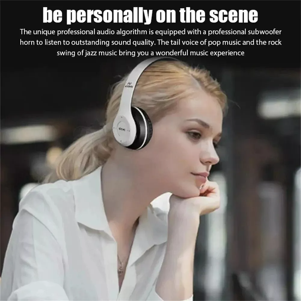 Audífonos Bluetooth over-ear con radio FM