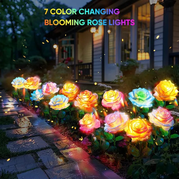 Solar Lights Outdoor Waterproof For Garden Decor, 4 Pack Solar Garden Lights For Outside - view 2