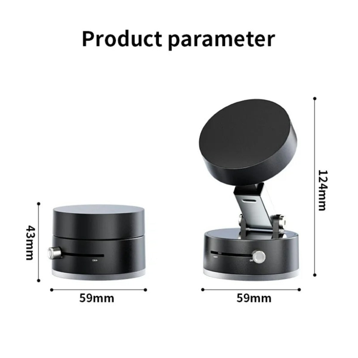 Ultra Magnetic Phone Holder Foldable Car Phone Mount Dashboard Phone Bracket 360 Degree Rotation Vacuum Suction Cup GPS - view 6