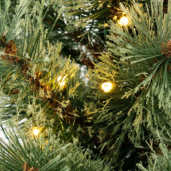 4 Feet Pre-Lit Potted Christmas Tree Pine Needles - view 8