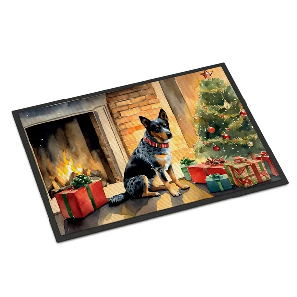 Australian Cattle Dog Cozy Christmas Doormat Front Door Mat Indoor Outdoor Rugs For Entryway - view 5