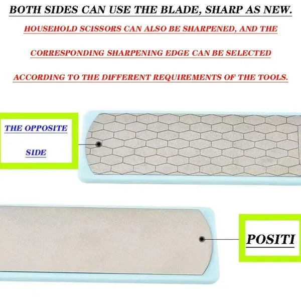 Diamond Double-sided Sharpening Stone 400#/1000# With Coarse And Fine Grit And Non-slip Base - view 2