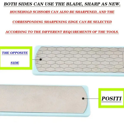 Diamond Double-sided Sharpening Stone 400#/1000# With Coarse And Fine Grit And Non-slip Base - view 2