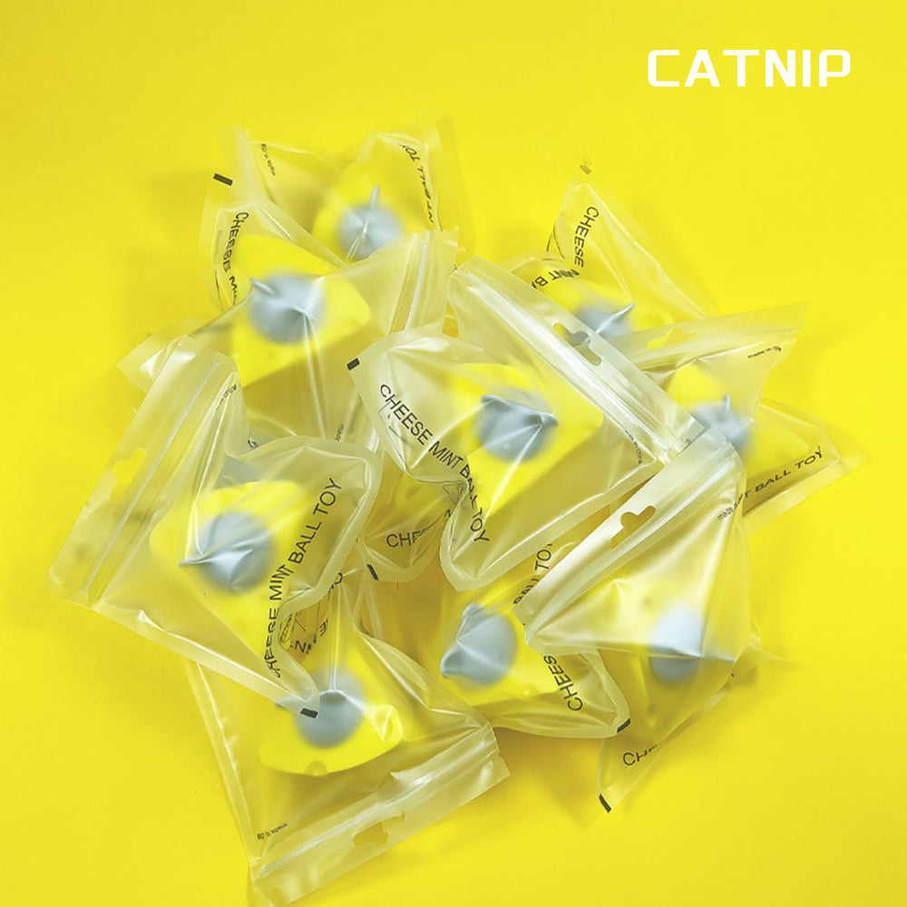 Pet Cat Catnip Toy Balls, Cheese Catnip Ball Nature Edible Cat Silvervine Chew Toys - view 2