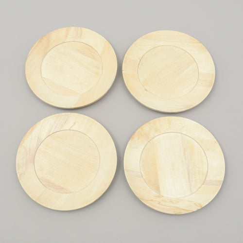 Handcrafted Wood Charger Plate Wooden Dinning Placemat Artisan Wood Tableware - view 2