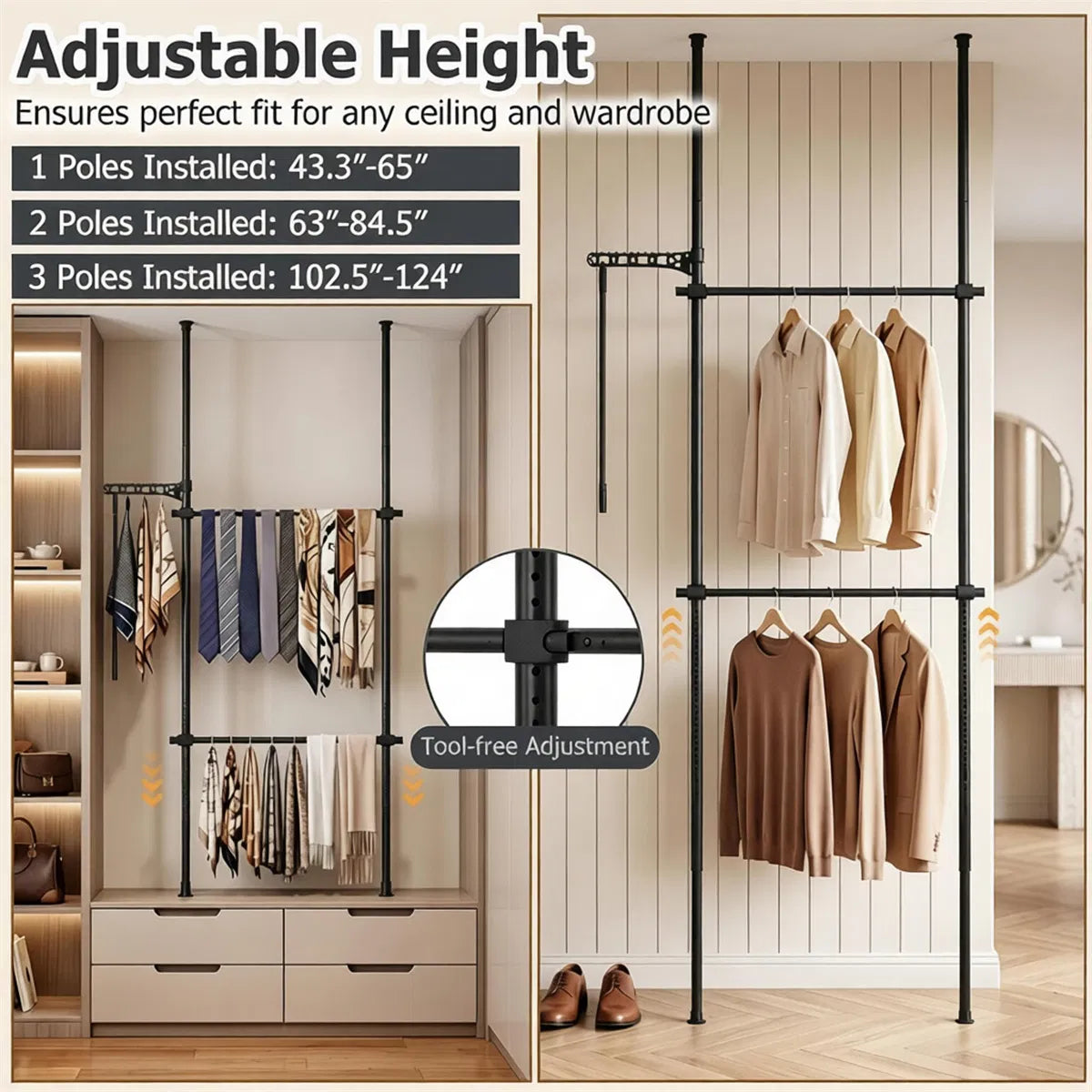 Clothing Supplies with Non-Slip 102.5 Inches - view 10