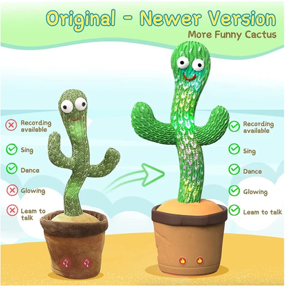 Dancing Cactus Plush Toy Doll Electronic Recording Shake With Song Funny Gift US - view 6