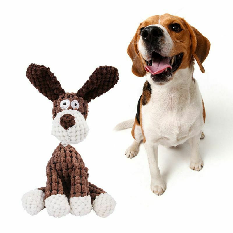Dog Toy Play Funny Pet Puppy Chew Squeaker Squeaky Plush Sound Toys Clean Teeth - view 5
