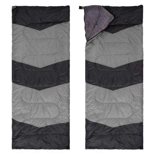 Lightweight Sleeping Bag For Backpacking, Hiking, Waterproof Compact Envelope Sleeping Bag For Cold & Warm Weather, Gray - view 3