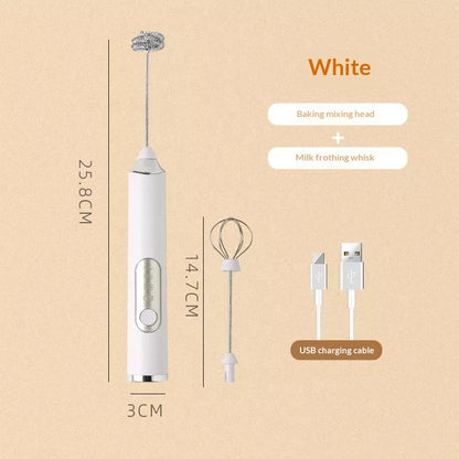 Electric Coffee Frother, Household Milk Frother, Milk Foam Frother, Handheld Cordless Milk Frother - view 4