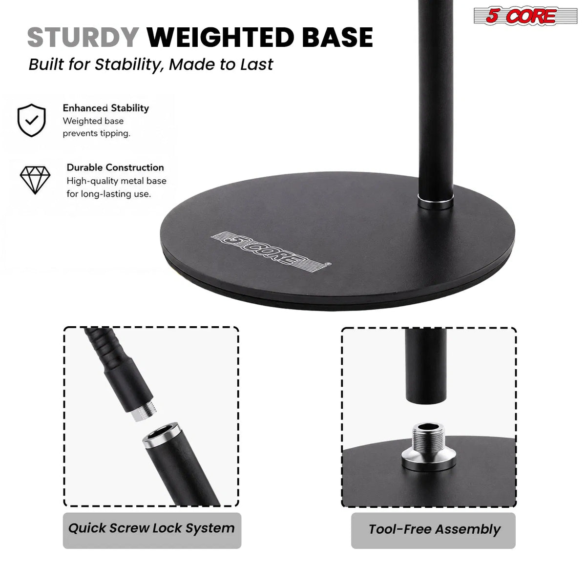 5Core Cell Phone Stand for Desk Adjustable Scissor Boom Arm Stands Tablet Cellphone - view 6