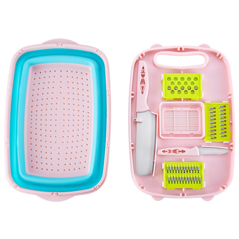 Kitchen Multifunctional Cutting Board Collapsible Cutting Board Cutting Tool Vegetable Cutting Board Set - view 3