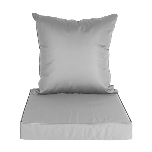 Outdoor Seat Cushion Set Waterproof Patio Furniture Cushion And Back Pillow Fade Resistant Deep Seat Set Chair Pad - view 8
