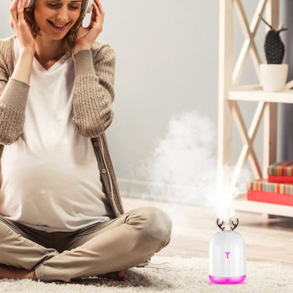 1Pc 220ml Cool Mist Humidifier Ultrasonic Air Diffuser Atomizer With 7 Color Breathing Lights Auto Off Office Home Yoga - view 10