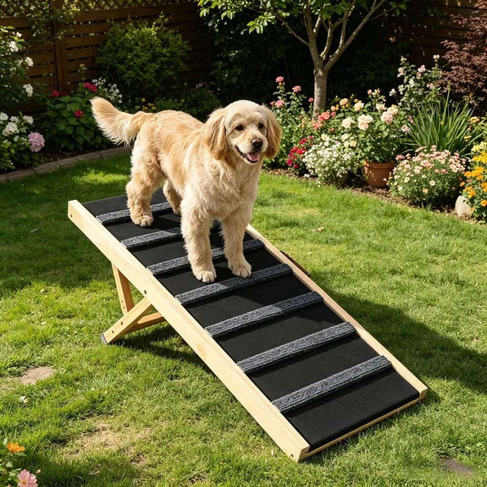 Dog Ramp with Non-Slip and Adjustable Height 39.3 X 15.7 X 1.8 in - view 3