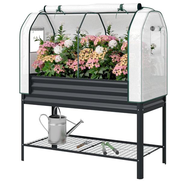 Raised Garden Bed With PE Greenhouse - view 2