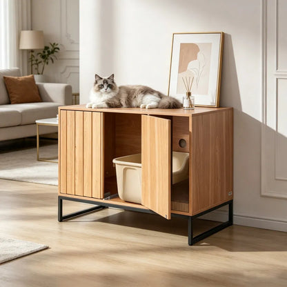 Wooden Cat Box Cabinet - view 3