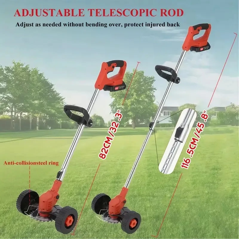 Cordless Electric Weed Wacker Portable Grass Trimmer With 3 Blade Types And 2 High Capacity Batteries Powerful Lawn - view 7