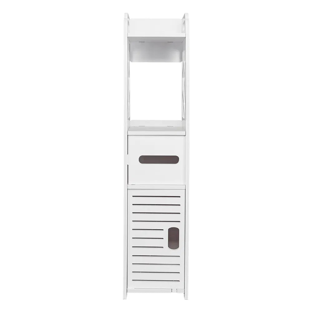 Bathroom Storage Shelf Drawer Multi Compartment Organizer Water Proof Anti Decay Anti Rot Environmental Friendly White - view 6