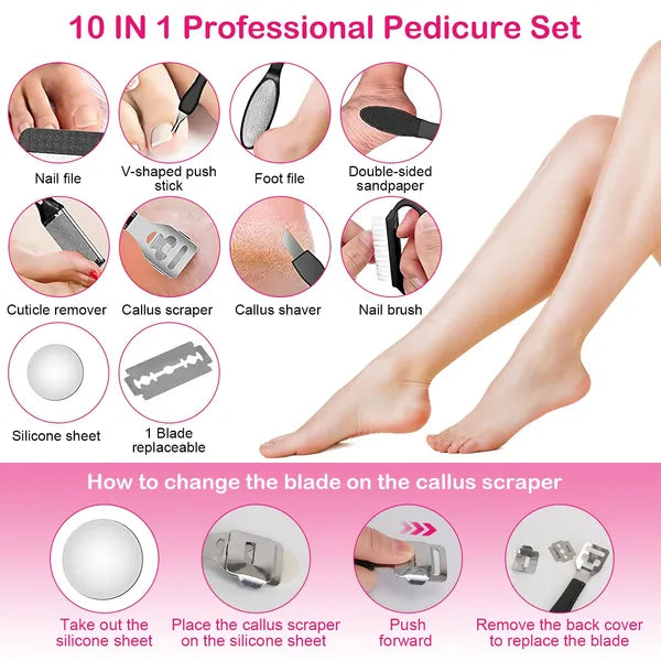 17Pcs Electric Foot Callus Remover With Vacuum Foot Grinder Rechargeable Foot File Dead Skin Pedicure Machine - view 4