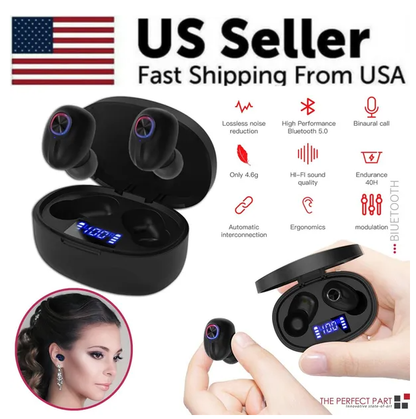 TWS Bluetooth Earbuds Waterproof Bluetooth 5.1 Headset Noise Cancelling Wireless - view 4