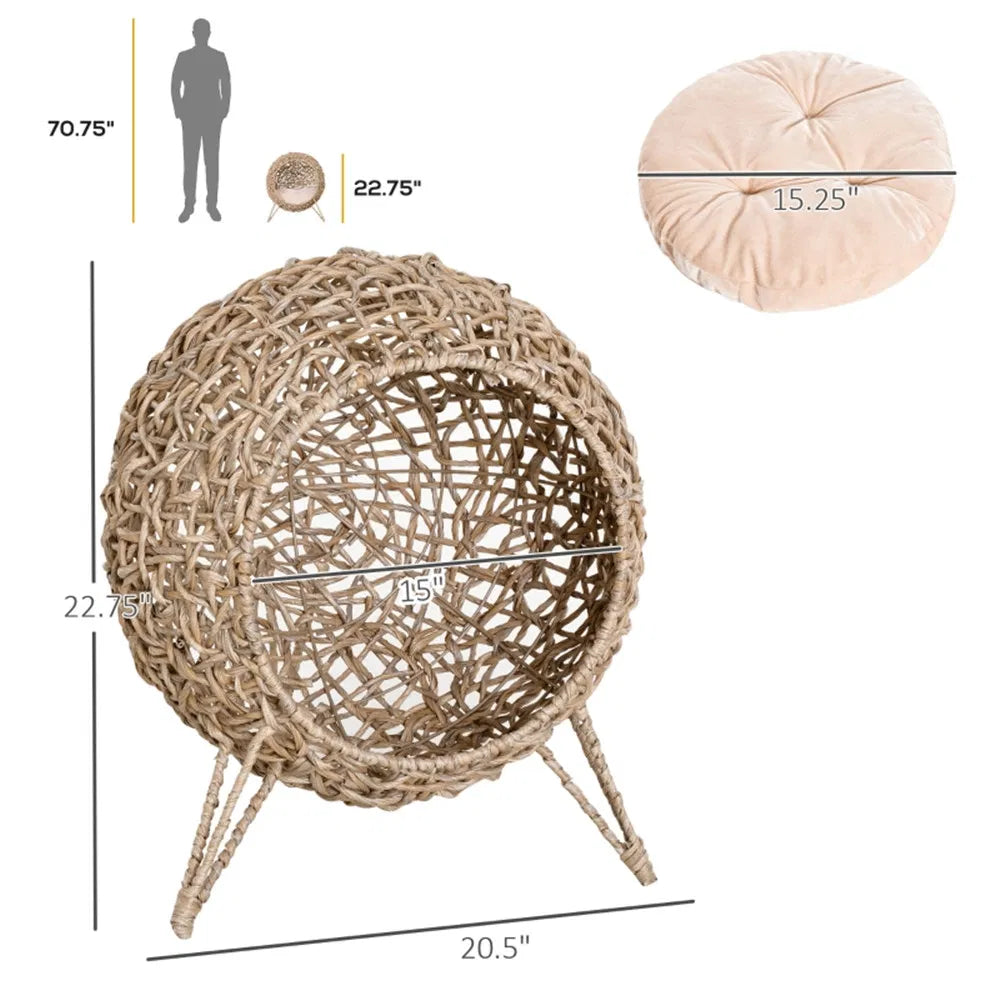 Cat Bed/Cat House -Beige - view 6