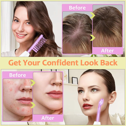High Frequency Wand 'C Violet Portable Skin Therapy Machine For Anti-Aging - Skin Tightening - Wrinkle Reducing - view 3