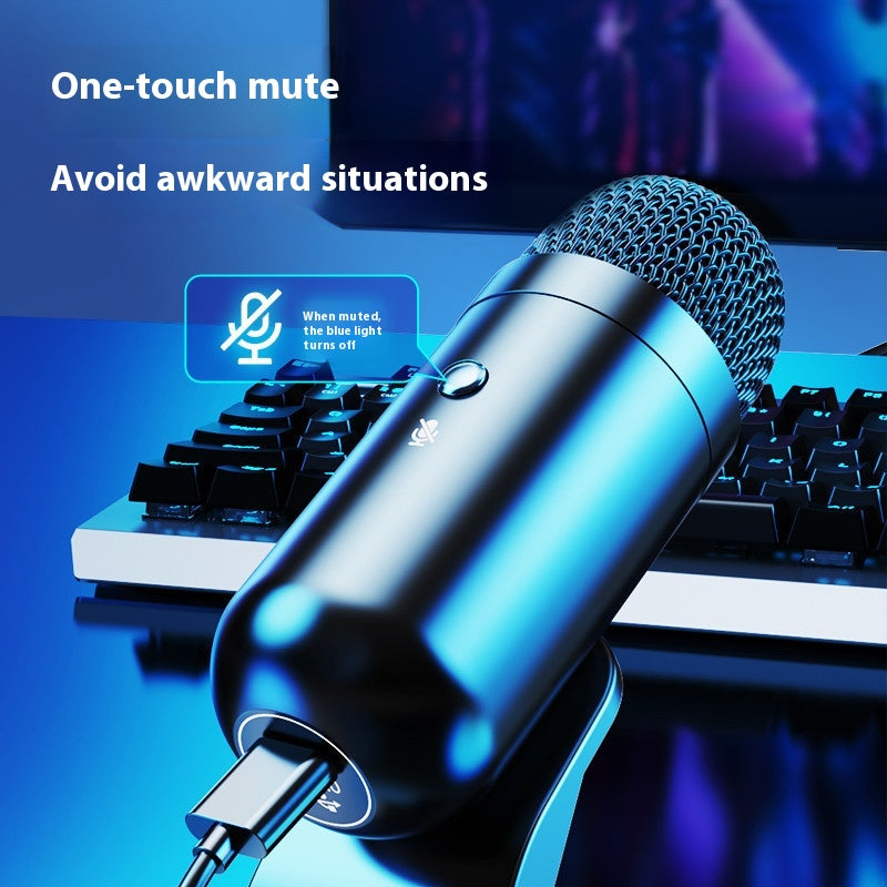 Karaoke Live Microphone Desktop Computer USB Wired Microphone - view 3