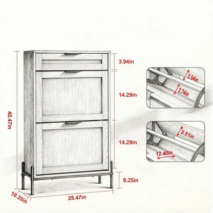 Classic Shoe Storage Cabine With Space-Saving - view 5