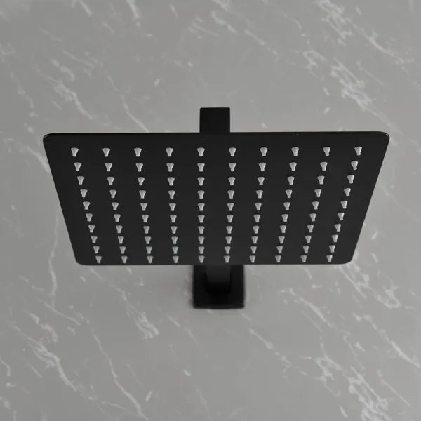 Brass Matte Black Shower Faucet Set Shower System 10 Inch Rainfall Shower Head with Handheld Sprayer Bathroom Luxury - view 6