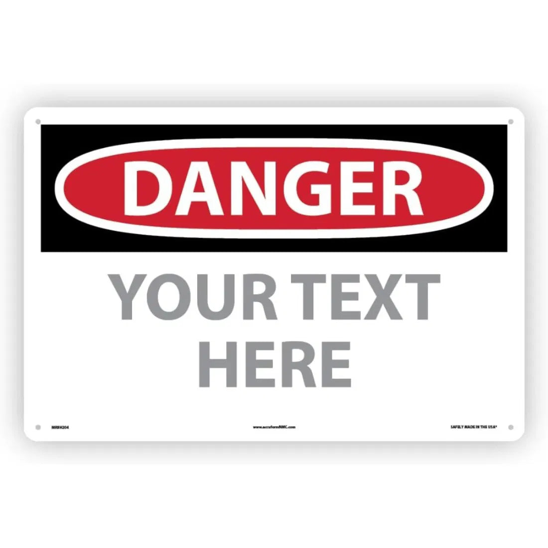 Custom OSHA Style Safety Caution Sign - view 6