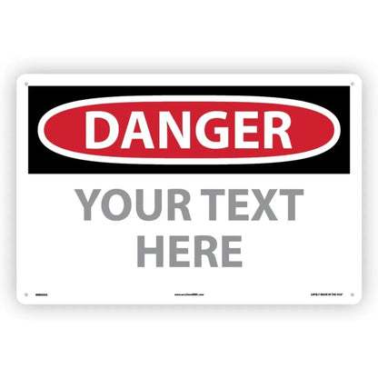 Custom OSHA Style Safety Caution Sign - view 6