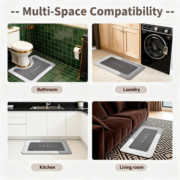 3PCS Absorbent Bath Mat Magic Rug Sets, Quick Drying Bath Mat Non-Slip Floor Rug Rubber Backed For Bathroom Kitchen - view 3