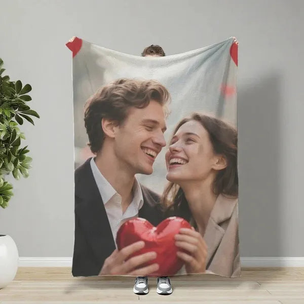 Custom Blankets Flannel With Photo Upload For Mother's Day - Must Upload The Image - view 6