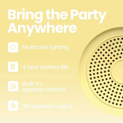 Mini Wireless Speaker - Yellow - view 2
