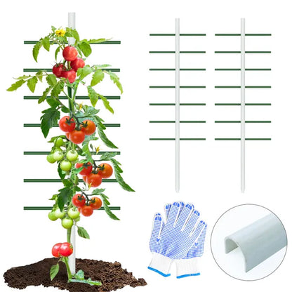 6FT*2FT 2PC This White U-shaped Tube Climbing Trellis Is Simple And Stylish