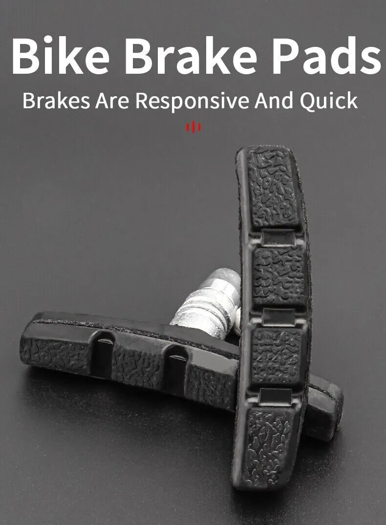 5 Pairs High Grade Cycling Bicycle Bike V Brake Pads 70mm Shoes Pads Black - view 6