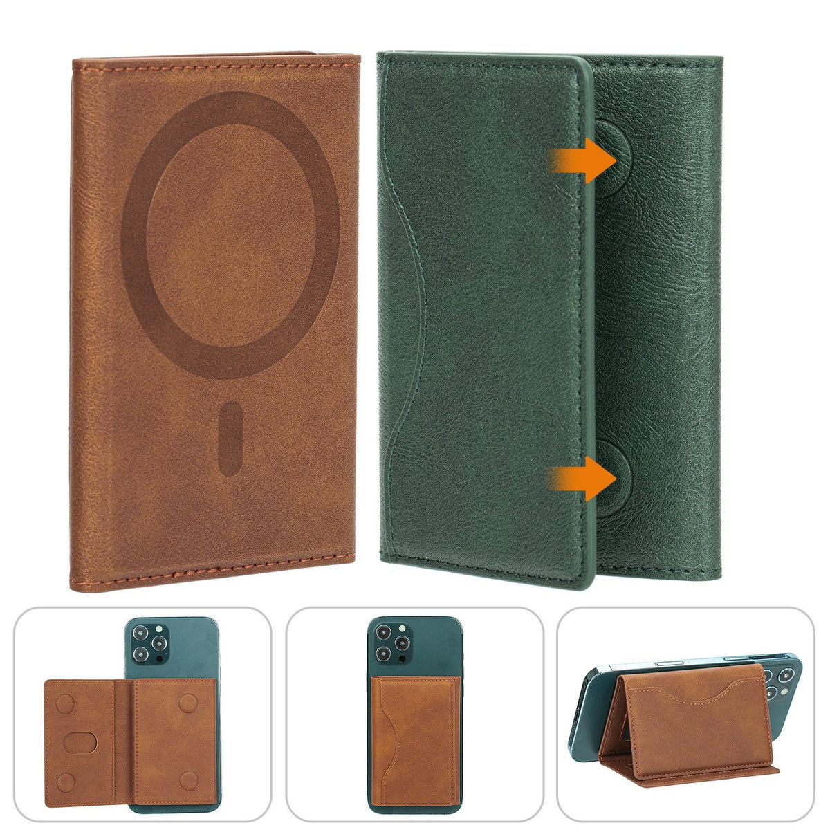 MagSafe Magnetic Card Holder Tri-fold Wallet Card Holder - view 3