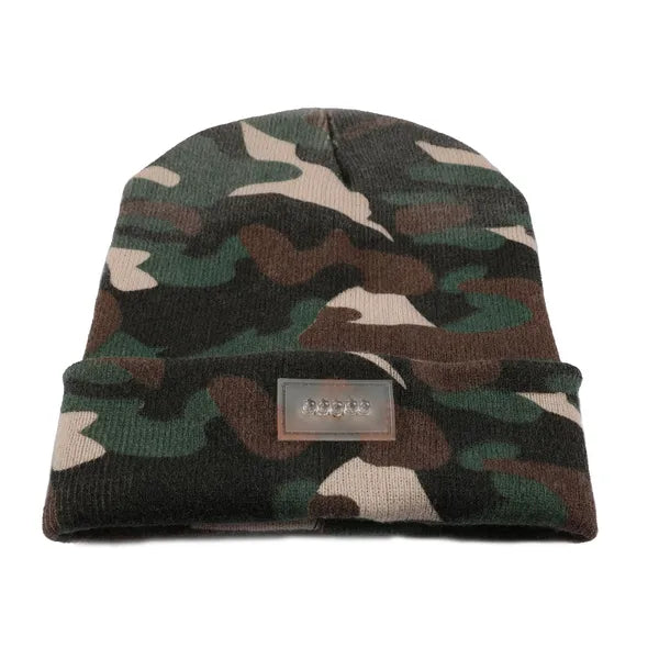 Unisex 5 LED Knitted Beanie Winter Warm Hat Camping Jogging Running Cap Headlamp - view 2