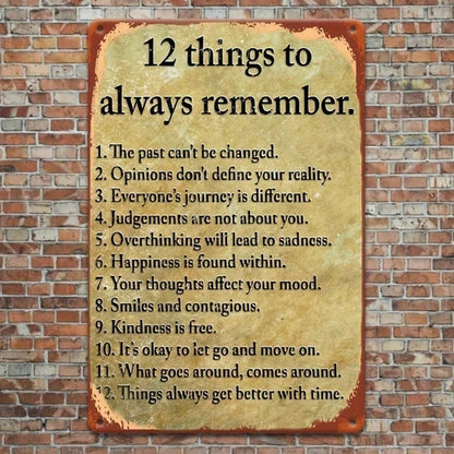 8x12 Inch ( 20.3x30.5cm ) Vintage Rustic Aluminum Sign Farmhouse For Home