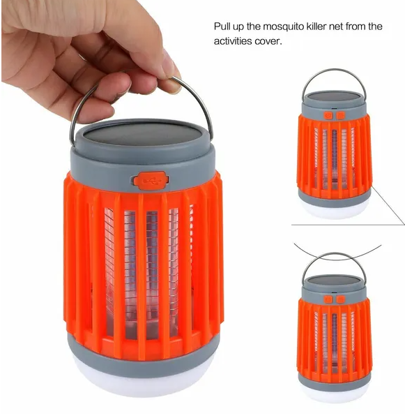 Solar USB Mosquito Killer Light Electronic Fly Bug Insect Zapper Trap Pest Lamp - view 6