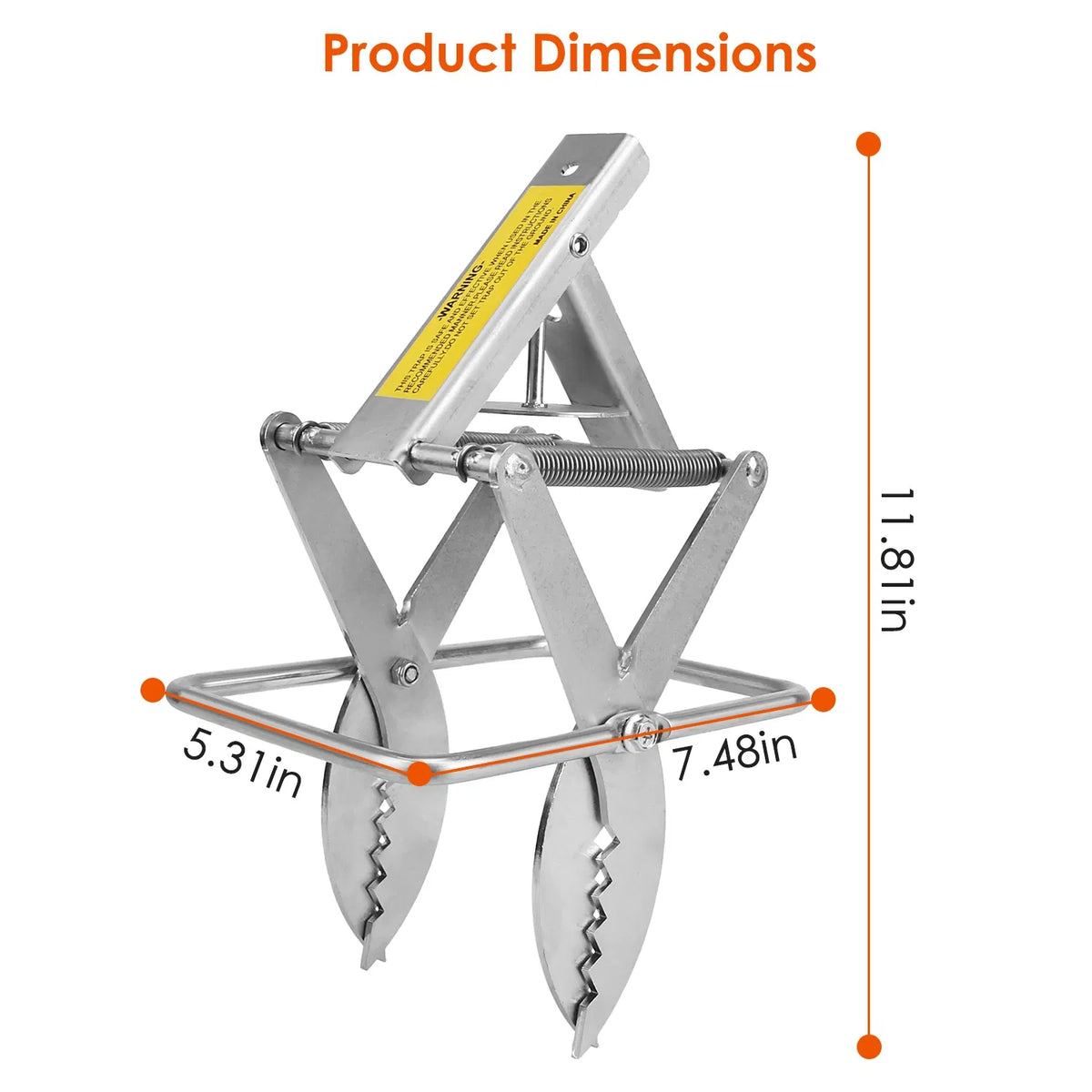 2PCS Easy Setup Mole Traps Outdoor Reusable Scissor Mole Gopher Rodent Control Trap Solid Metal Material For Lawn - view 4