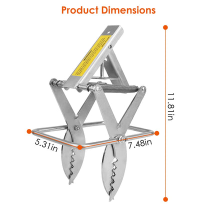 2PCS Easy Setup Mole Traps Outdoor Reusable Scissor Mole Gopher Rodent Control Trap Solid Metal Material For Lawn - view 4