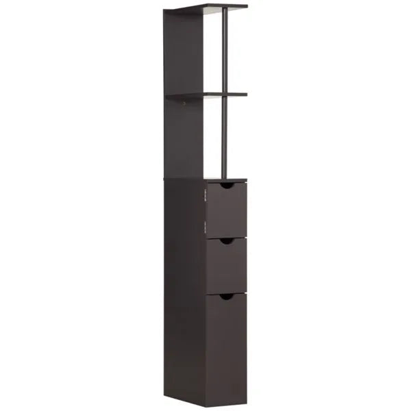 Bathroom Storage Cabinet-Brown - view 3