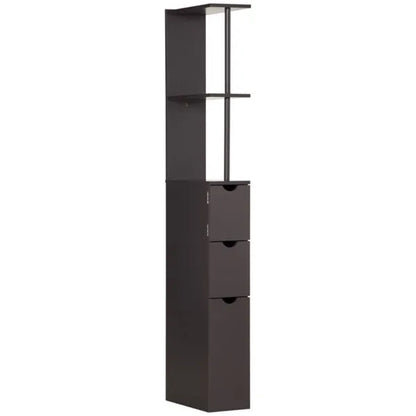 Bathroom Storage Cabinet-Brown - view 3