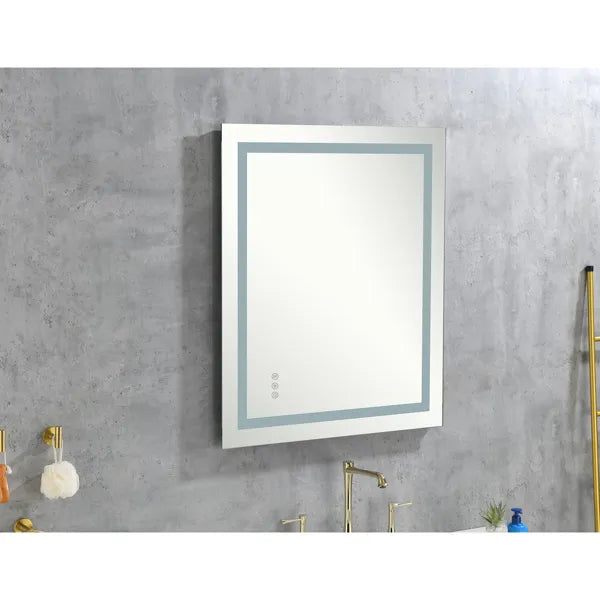 40x30 Inch LED Bathroom Mirror with Frontlit and Backlit, Wall Mounted Vanity Mirror with Smart Touch Button, Anti-Fog - view 5