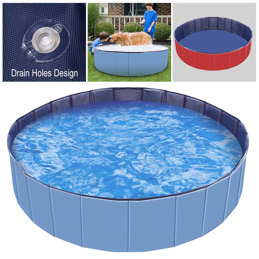 Foldable Pet Swimming Pool PVC Kiddie Baby Dog Swim Pool Bathing Tub Playmat Kids Pools - view 4
