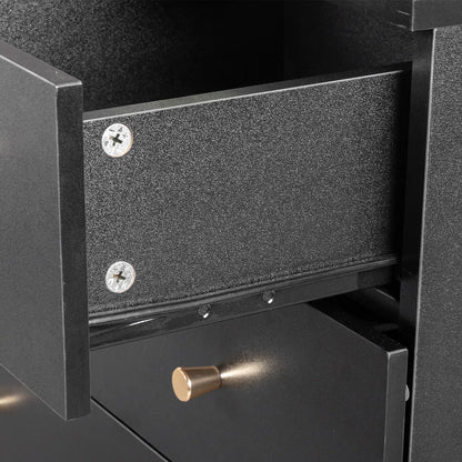 Modern Simple 4-Drawer Dresser Black - view 8